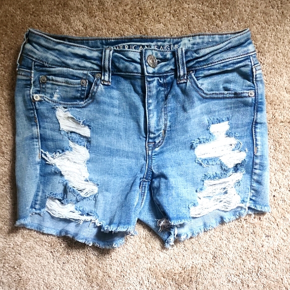 American Eagle Outfitters Pants - American Eagle Outfitters Women's Blue Denim Shorts